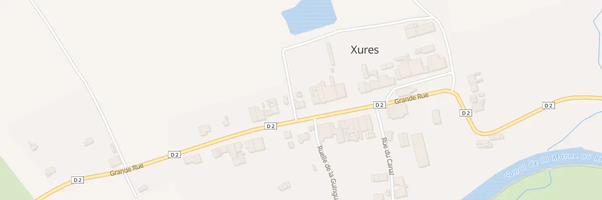 Plan du 33 Grande Rue à Xures