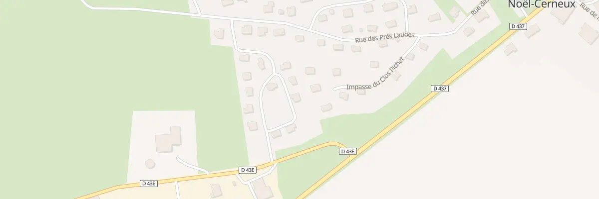 Plan du 8 Rue de la Paturotte à Noël-Cerneux