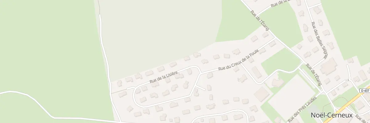 Plan du 6 Rue de la Lisière à Noël-Cerneux