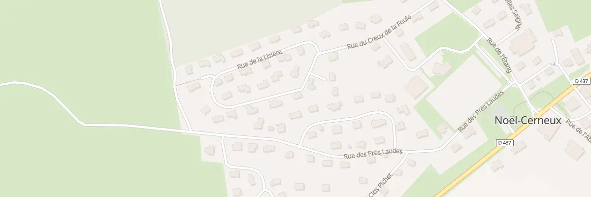 Plan du 9 Rue de la Mariniere à Noël-Cerneux