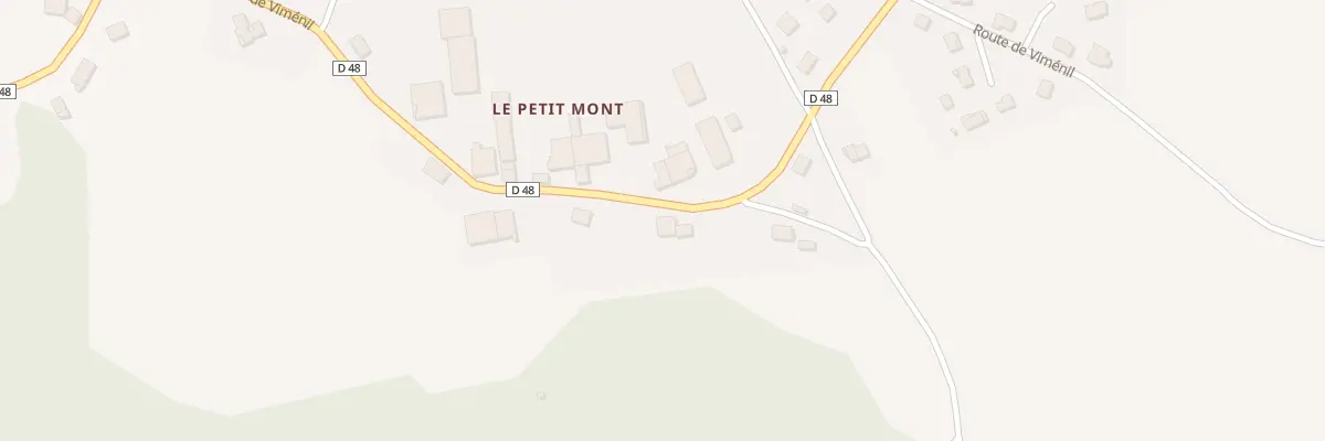Plan du 57 Rte de Viménil à Grandvillers