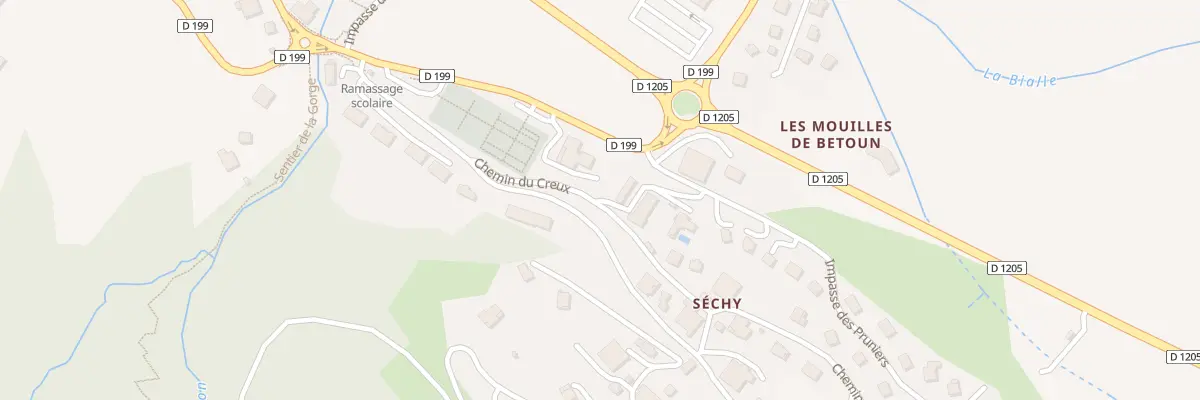 Plan du 107 Che du Creux à Domancy