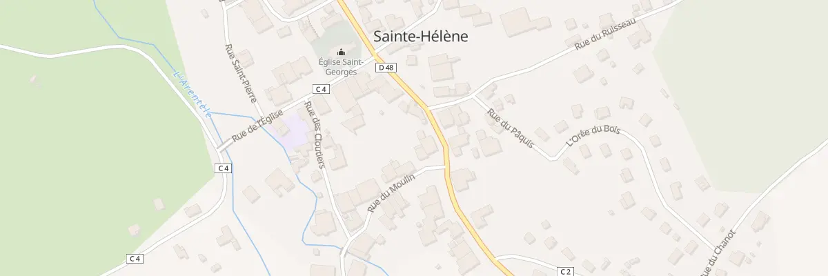 Plan du 2 Rue du Moulin à Sainte-Hélène