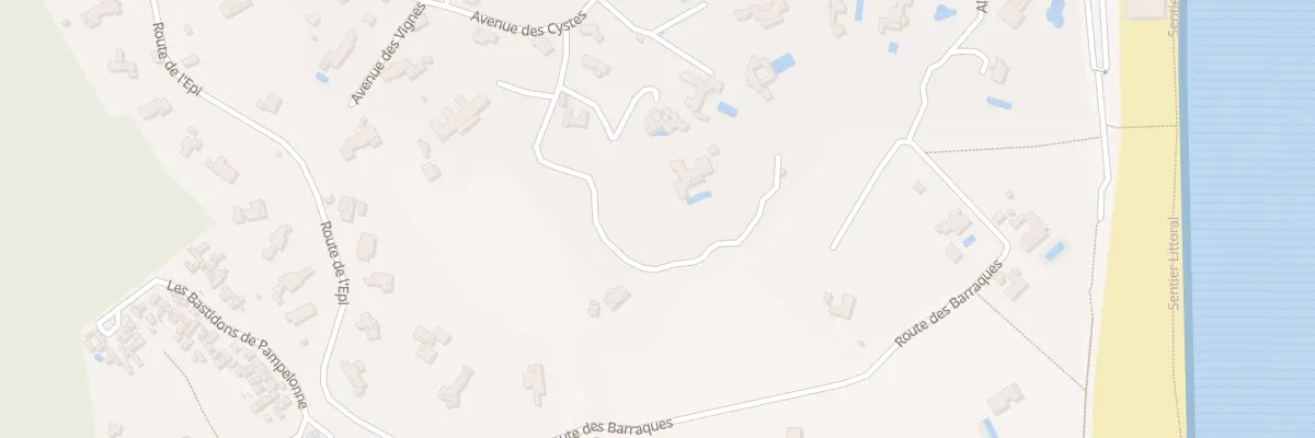 Plan du 6 All des Palmiers à Ramatuelle