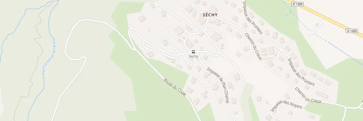 Plan du 581 Rte de Cruet à Domancy