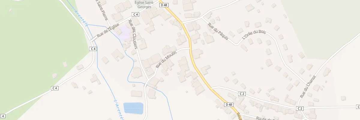 Plan du 2 Rte de Bruyères à Sainte-Hélène