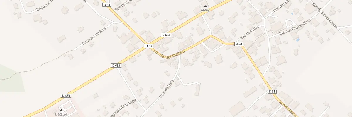 Plan du 6 Rue de Montbéliard à Arcey