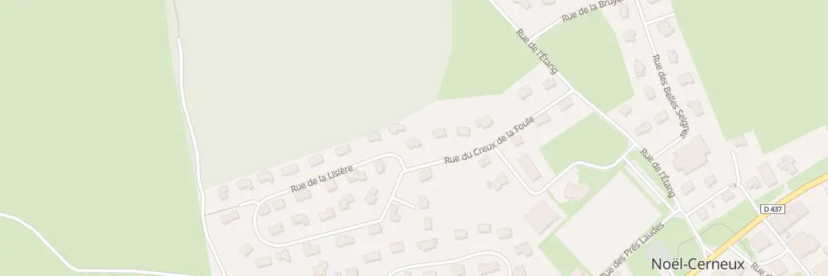 Plan du 2 Rue de la Lisière à Noël-Cerneux