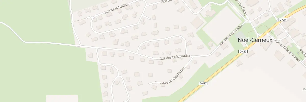 Plan du 10 Rue des Pres Laudes à Noël-Cerneux