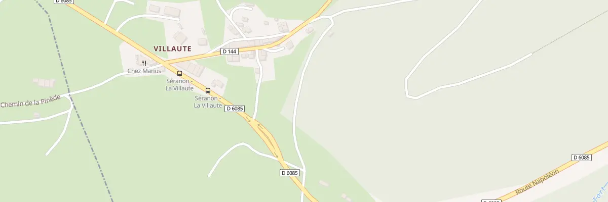 Plan du 7614 Rte Napoléon à Séranon
