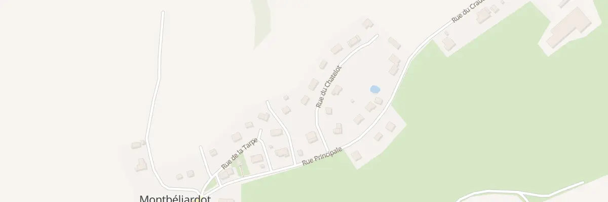 Plan du 3 Rue du Chatelot à Montbéliardot