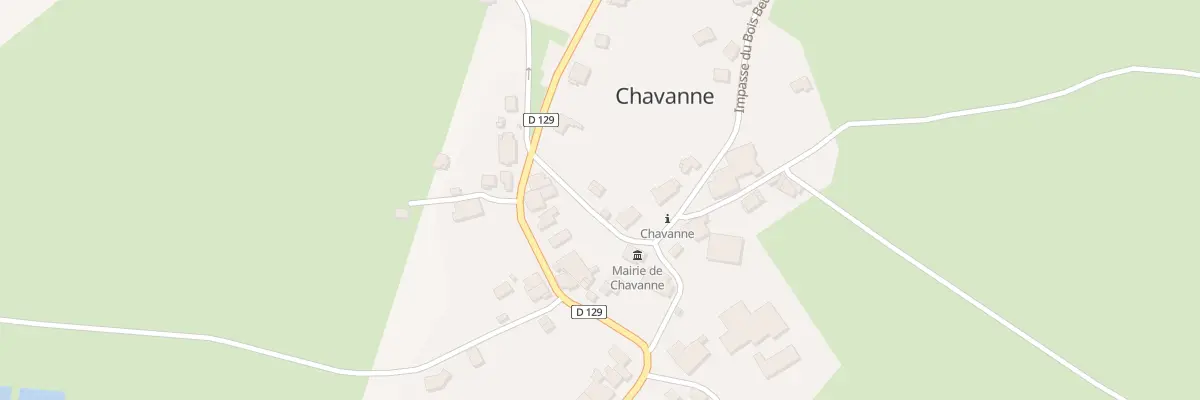 Plan du 1 Rue de la Mairie à Chavanne