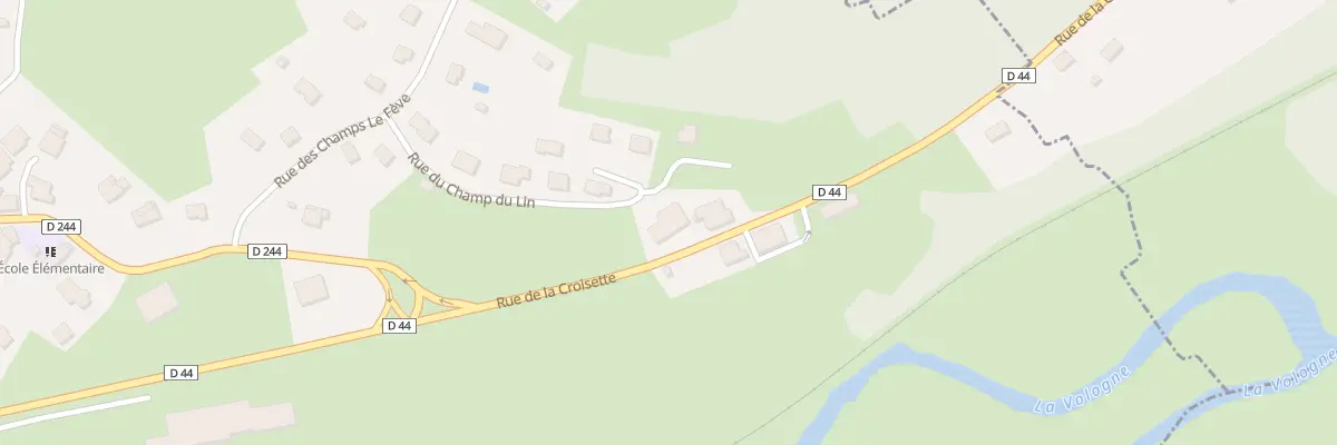 Plan du 5 Rue de la Croisette à Deycimont