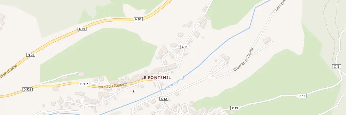 Plan du 1A Che des Henrys à Briançon