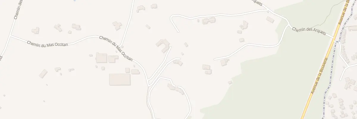 Plan du 483 Che du Mas Occitan à Roquebrune-sur-Argens