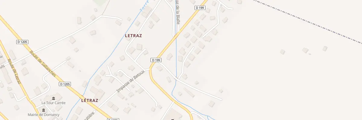 Plan du 95 Imp des Verveines à Domancy