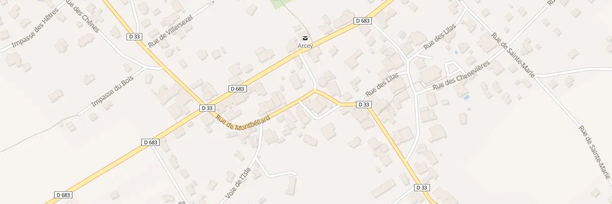 Plan du 16 Rue de Montbéliard à Arcey