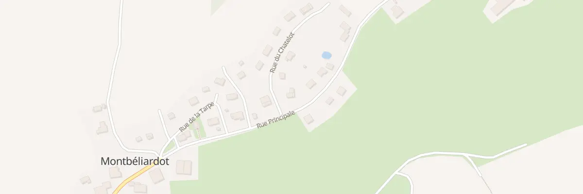 Plan du 2 Rue du Chatelot à Montbéliardot