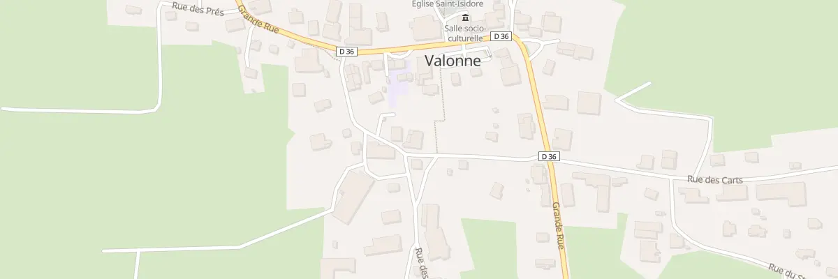 Plan du 6 Rue sous les Murs à Valonne