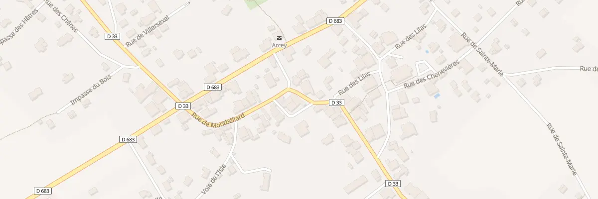 Plan du 20 Rue de Montbéliard à Arcey