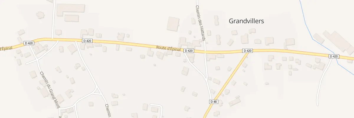Plan du 40 Rte d’Epinal à Grandvillers