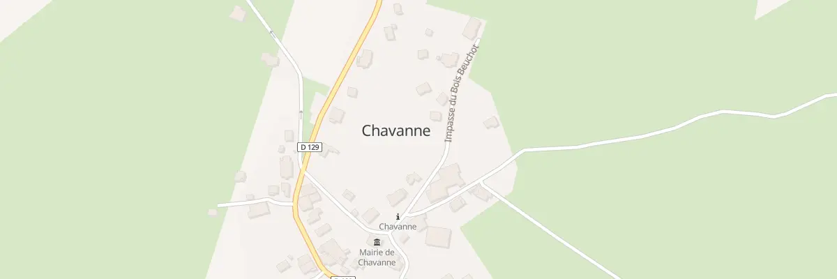 Plan du 1 Imp du Bois Beuchot à Chavanne