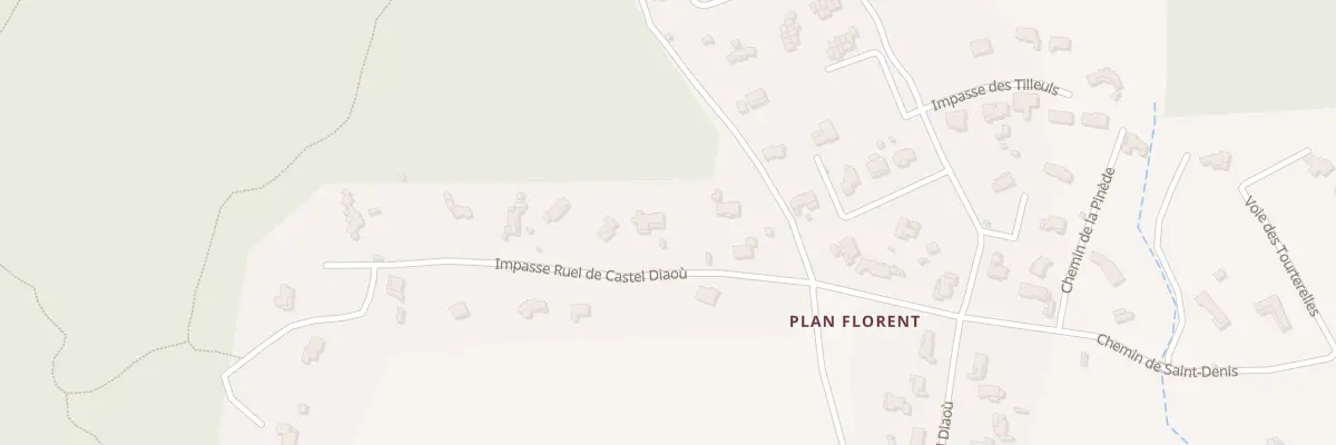 Plan du 9029 Ruel de Castel Diaou à Bagnols-en-Forêt