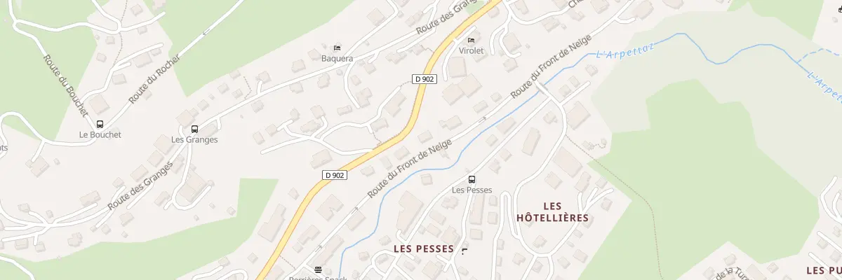 Plan du 1166 Rte du Front de Neige aux Gets
