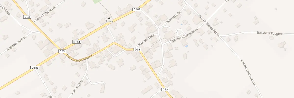 Plan du 19 Rue de Montbéliard à Arcey