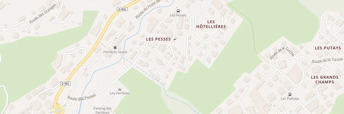 Plan du 117 Che des Pesses aux Gets