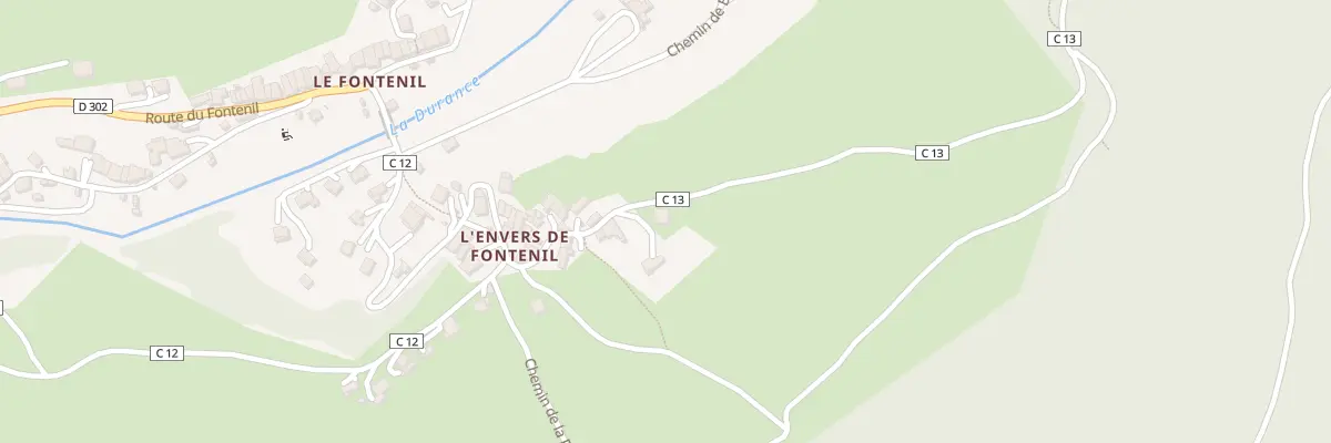 Plan du 74B Che de L Envers du Fontenil à Briançon