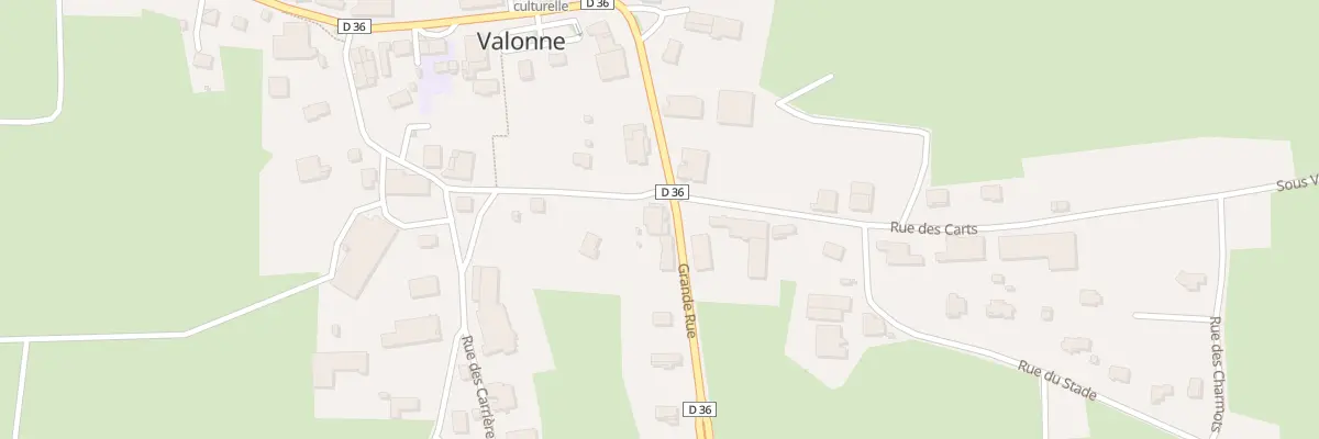 Plan du 1 Rue sous les Murs à Valonne