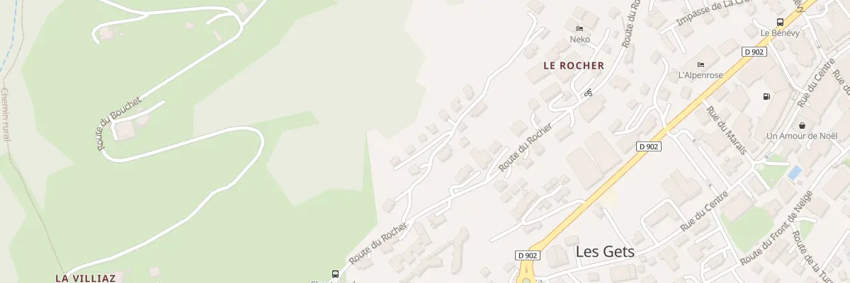 Plan du 506 Rte du Rocher aux Gets