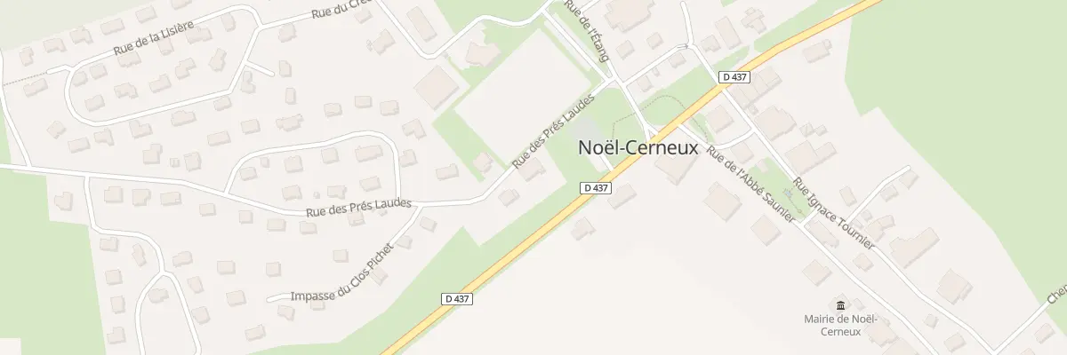 Plan du 1 Rue des Pres Laudes à Noël-Cerneux