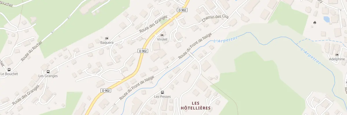 Plan du 1030 Rte du Front de Neige aux Gets