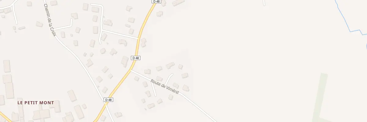 Plan du 25 Rte de Viménil à Grandvillers