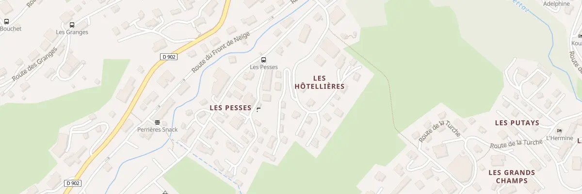 Plan du 166 Che des Hotellières aux Gets