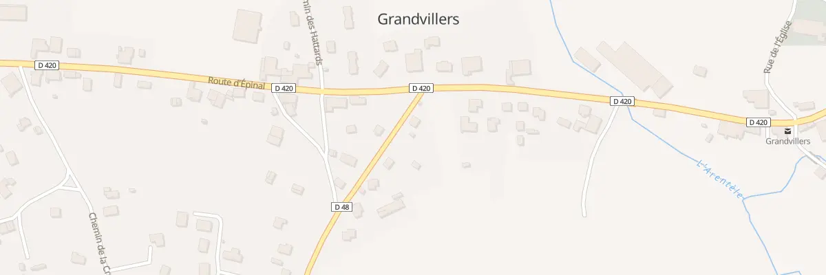 Plan du 1 Rte de Viménil à Grandvillers
