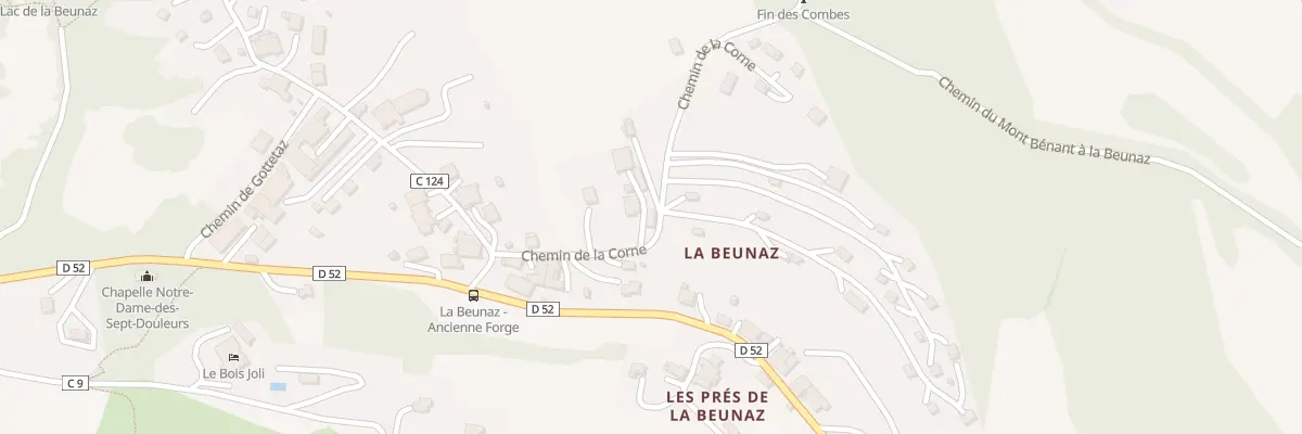 Plan du 115 Che de la Corne à Saint-Paul-en-Chablais