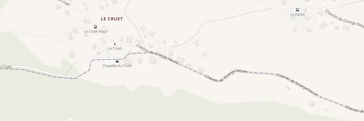Plan du 1500 Che de Grange Neuve à Domancy