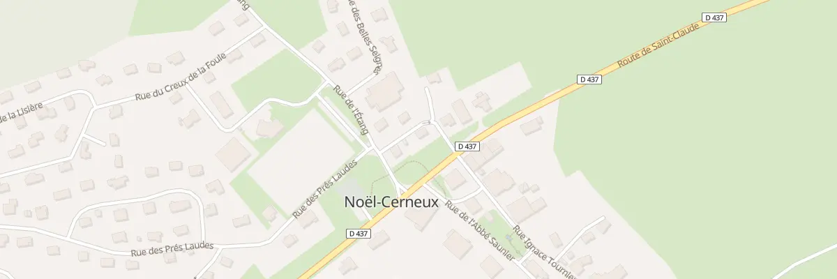 Plan du 1 Rue des Charrières à Noël-Cerneux