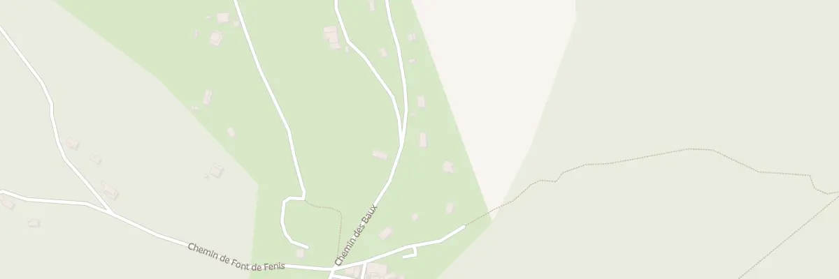 Plan du 168 Che des Baux à Séranon