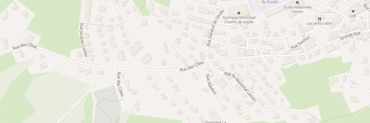 Plan du 1 Rue du Docteur Choffez à Villers-le-Lac