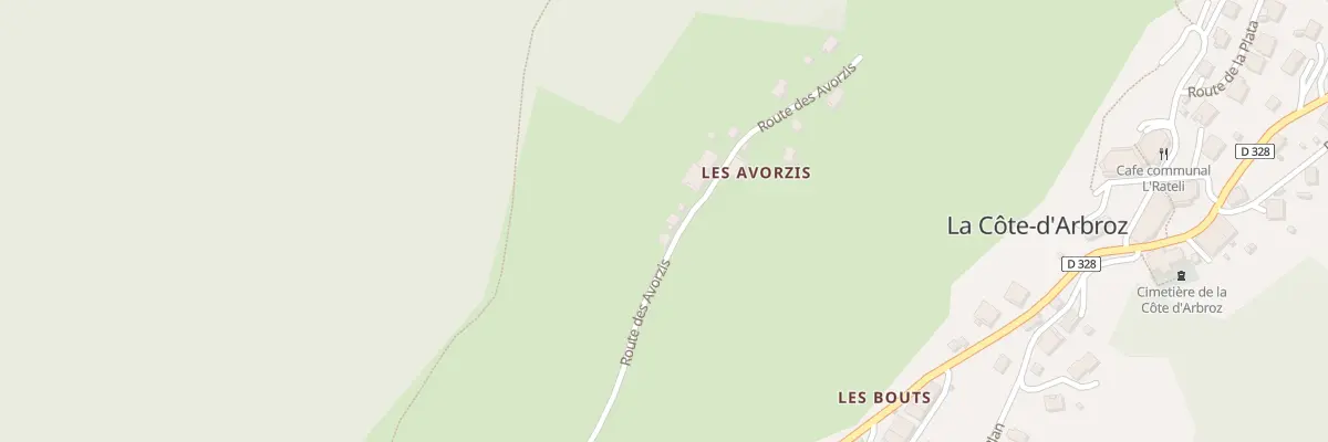 Plan du 955 Rte des Avorzis à La Côte-d’Arbroz