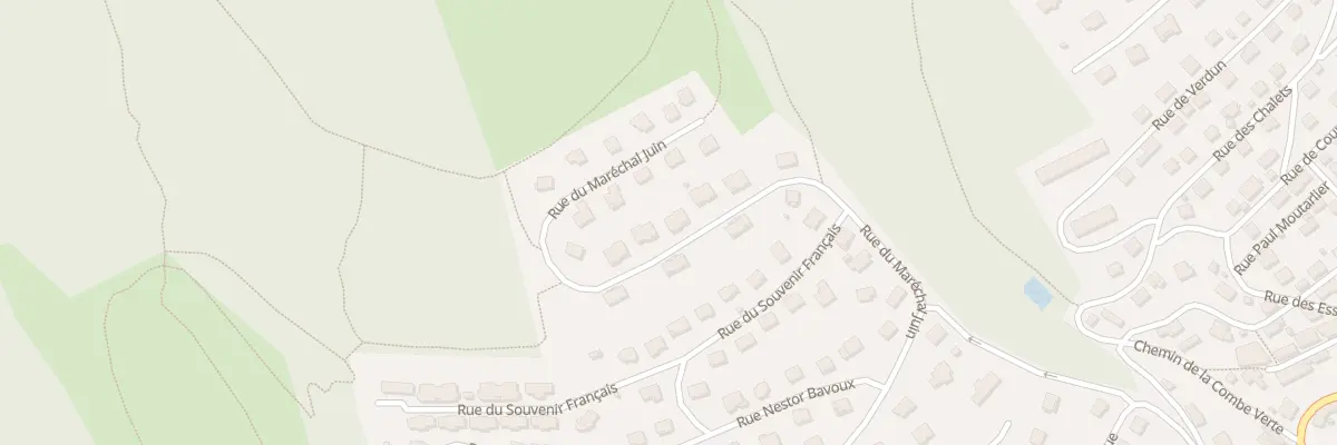 Plan du 28 Rue Marechal Juin à Villers-le-Lac