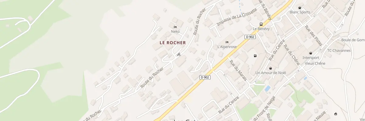 Plan du 245 Rte du Rocher aux Gets