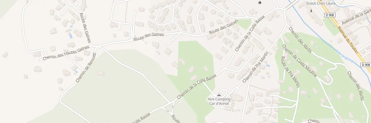 Plan du 7209 Les Gueines à Annot