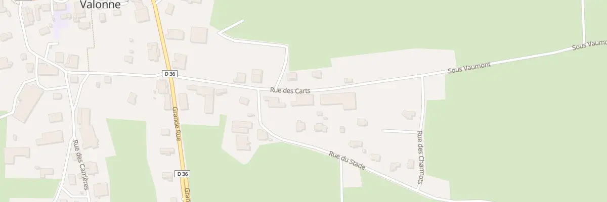 Plan du 8 Rue des Carts à Valonne