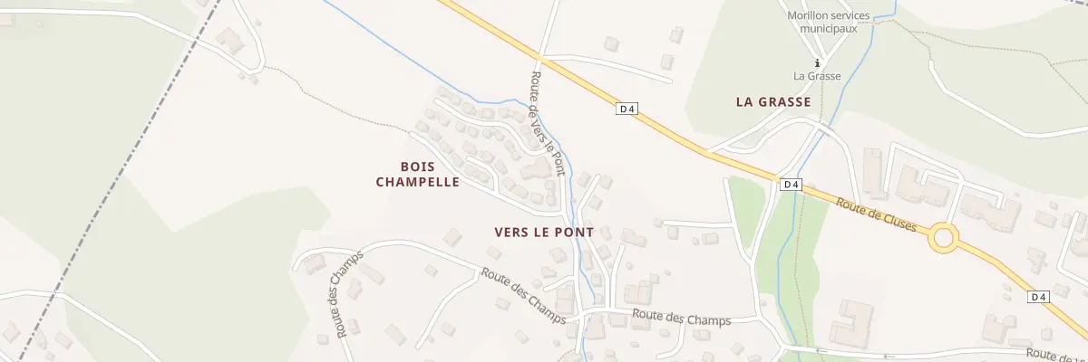 Plan du 96 Che des Rosières à Morillon