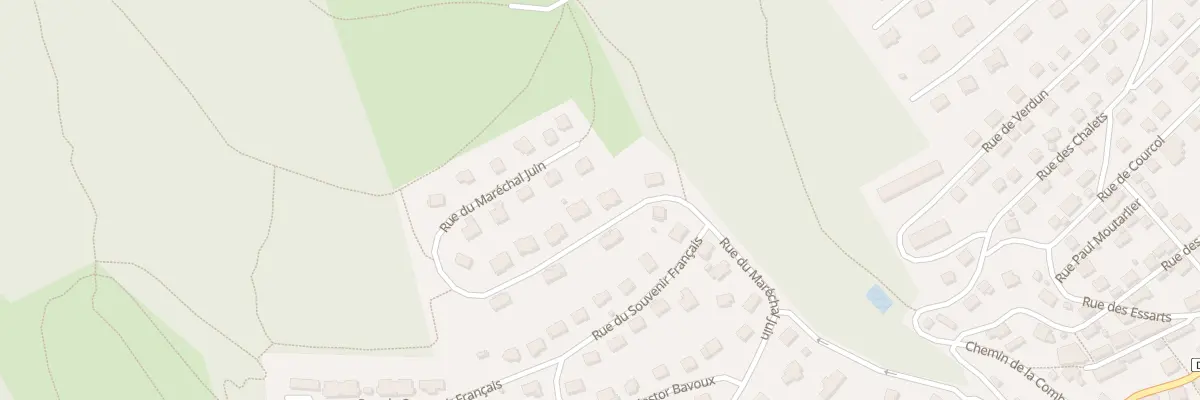 Plan du 20 Rue Marechal Juin à Villers-le-Lac
